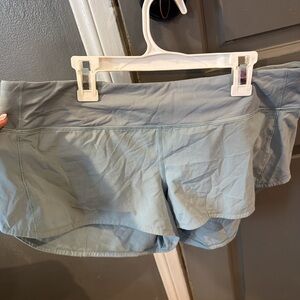 Women's Light Blue Lululemon Shorts